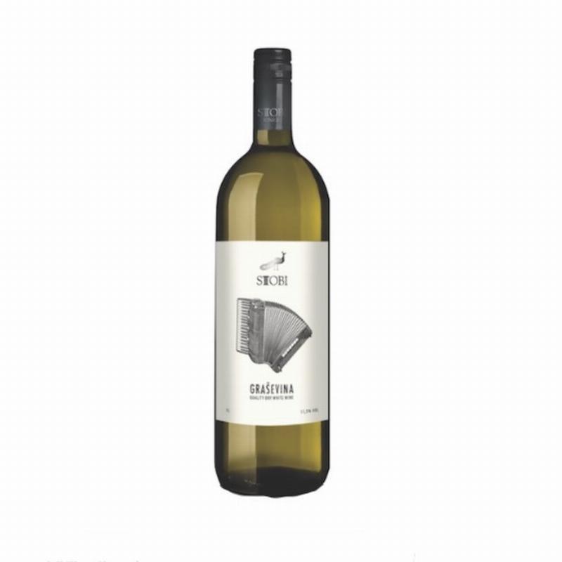 Vino Graševina 1L Stobi 